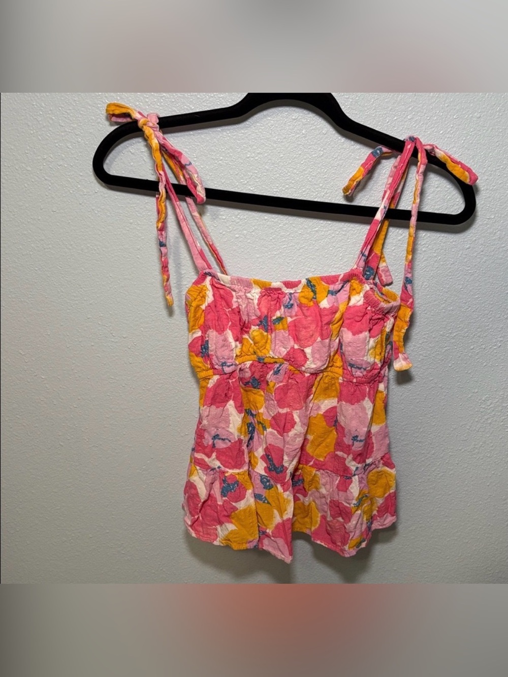 ILLA ILLA pastel floral top size small